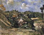 Paul Cezanne Pang map nearby houses Schwarz oil painting picture wholesale